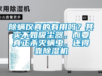 企業新聞除螨儀真的有用嗎？其實不如吸塵器，而要真正殺滅螨蟲，還得靠除濕機