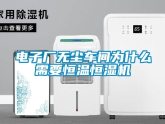 企業(yè)新聞電子廠無塵車間為什么需要恒溫恒濕機
