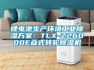 常見問題鋰電池生產(chǎn)環(huán)境工業(yè)除濕方案：TLX-Z26000E疊式轉(zhuǎn)輪除濕機