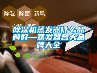 企業(yè)新聞除濕機蒸發(fā)器什么品牌好—蒸發(fā)器各大品牌大全