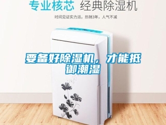 知識百科要備好除濕機，才能抵御潮濕