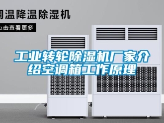 企業(yè)新聞工業(yè)轉(zhuǎn)輪除濕機(jī)廠家介紹空調(diào)箱工作原理