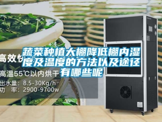 企業新聞蔬菜種植大棚降低棚內濕度及溫度的方法以及途徑有哪些呢