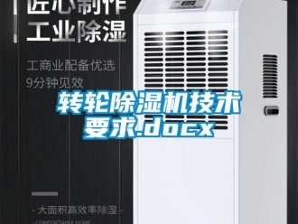 常見問題轉輪除濕機技術要求.docx