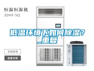企業(yè)新聞低溫環(huán)境下如何除濕？_重復(fù)