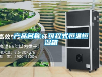 知識百科產品名稱：可程式恒溫恒濕箱