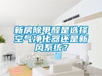 企業新聞新房除甲醛是選擇空氣凈化器還是新風系統？