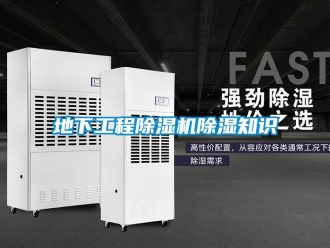 企業(yè)新聞地下工程除濕機(jī)除濕知識
