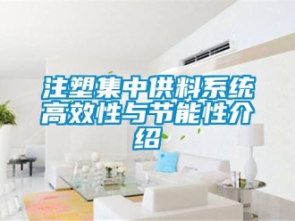 知識百科注塑集中供料系統高效性與節能性介紹