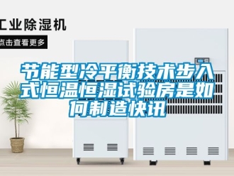 知識百科節能型冷平衡技術步入式恒溫恒濕試驗房是如何制造快訊