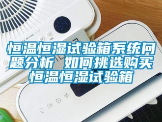 知識百科恒溫恒濕試驗箱系統(tǒng)問題分析 如何挑選購買恒溫恒濕試驗箱