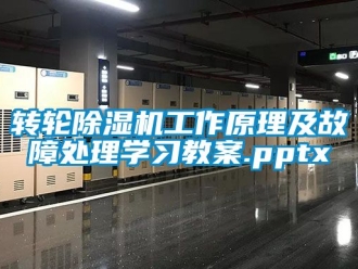 常見問題轉(zhuǎn)輪除濕機(jī)工作原理及故障處理學(xué)習(xí)教案.pptx