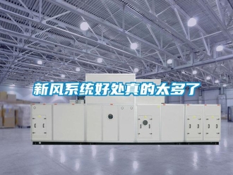 知識百科新風系統(tǒng)好處真的太多了