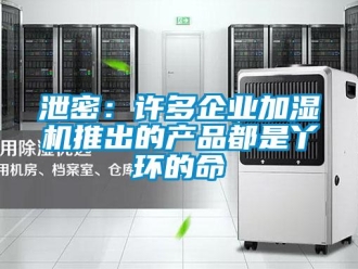 知識百科泄密：許多企業加濕機推出的產品都是丫環的命
