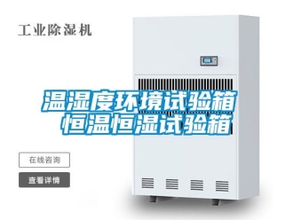 知識(shí)百科溫濕度環(huán)境試驗(yàn)箱 恒溫恒濕試驗(yàn)箱