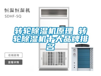 常見問題轉輪除濕機原理 轉輪除濕機十大品牌排名