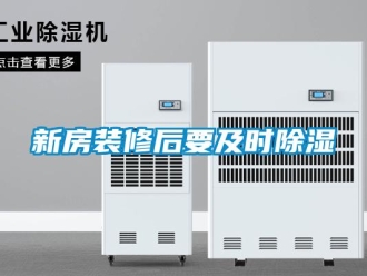 知識百科新房裝修后要及時除濕